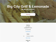 Tablet Screenshot of bigcitygrilllemonade.net